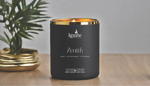 Luxurious signature candle with unique scent